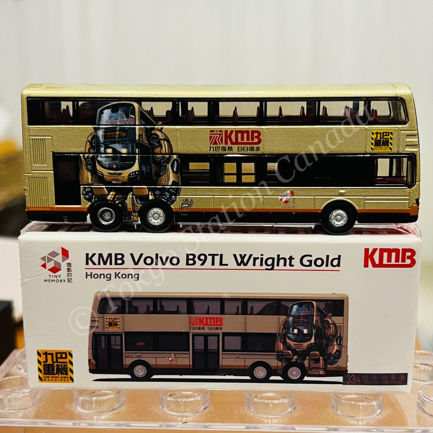TINY 微影 KMB Volvo B9TL Wright Gold "KMB Hong Kong Machines" (Mong Kok Park Avenue 33A 旺角柏景灣)