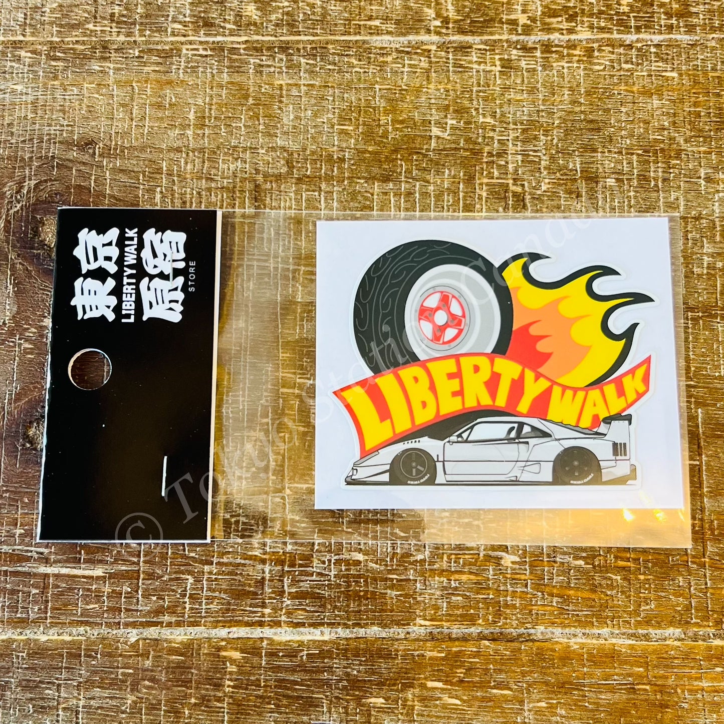 LIBERTY WALK JAPAN Fire F40 Tokyo Harajuku Exclusive Sticker ST170