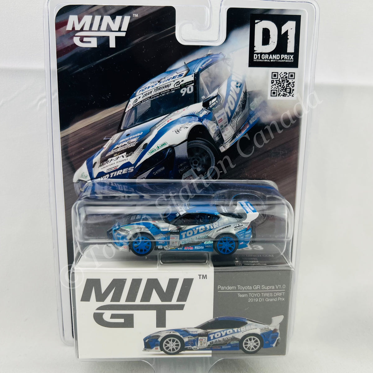 *CHASE CAR* MINI GT 1/64 Pandem Toyota GR Supra V1.0 Team TOYO TIRES DRIFT  D1 Grand Prix - Japan Exclusive RHD/ D1 Blister Packaging RHD MGT00233-D1