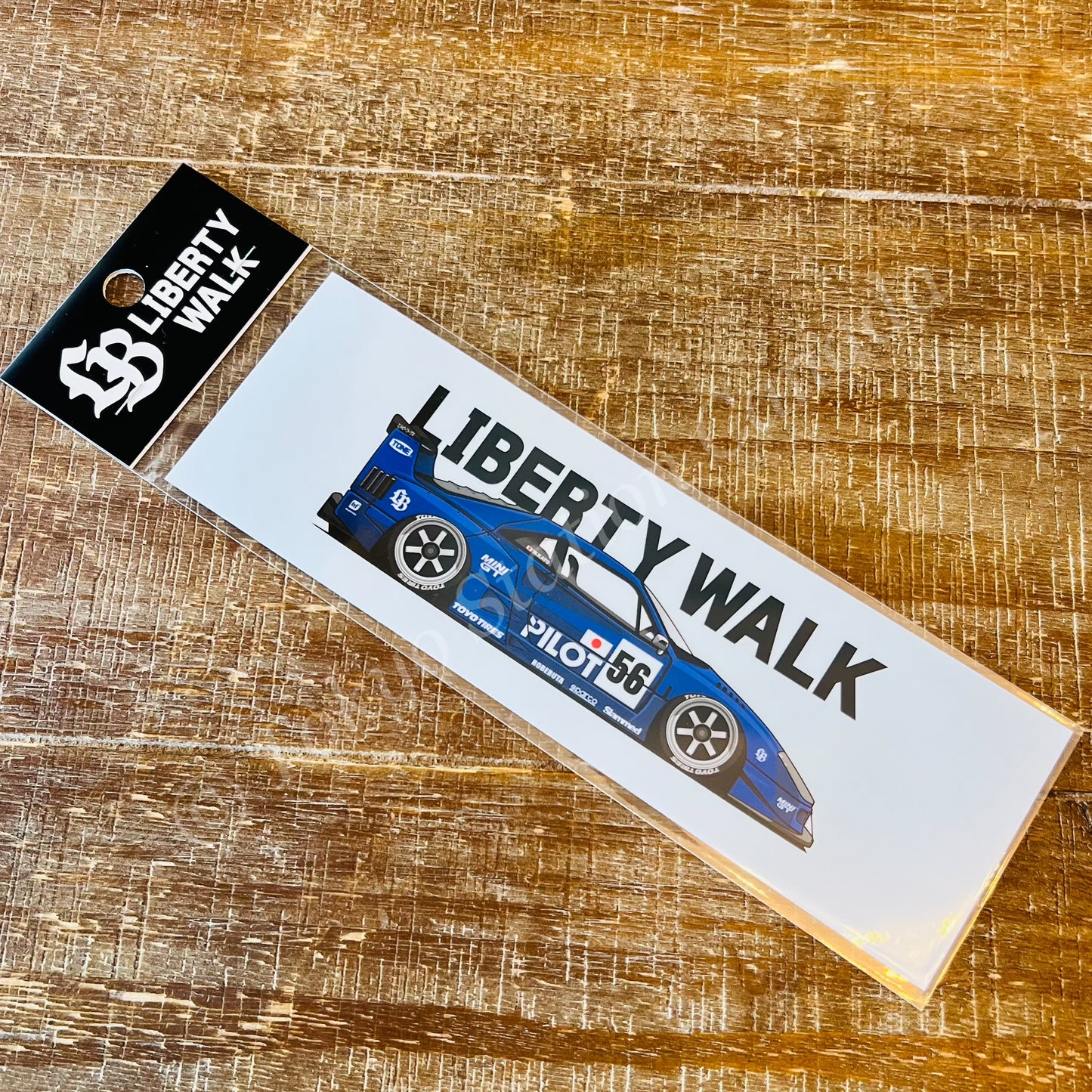 LIBERTY WALK JAPAN Box Sticker F40 Blue ST166-F40BL
