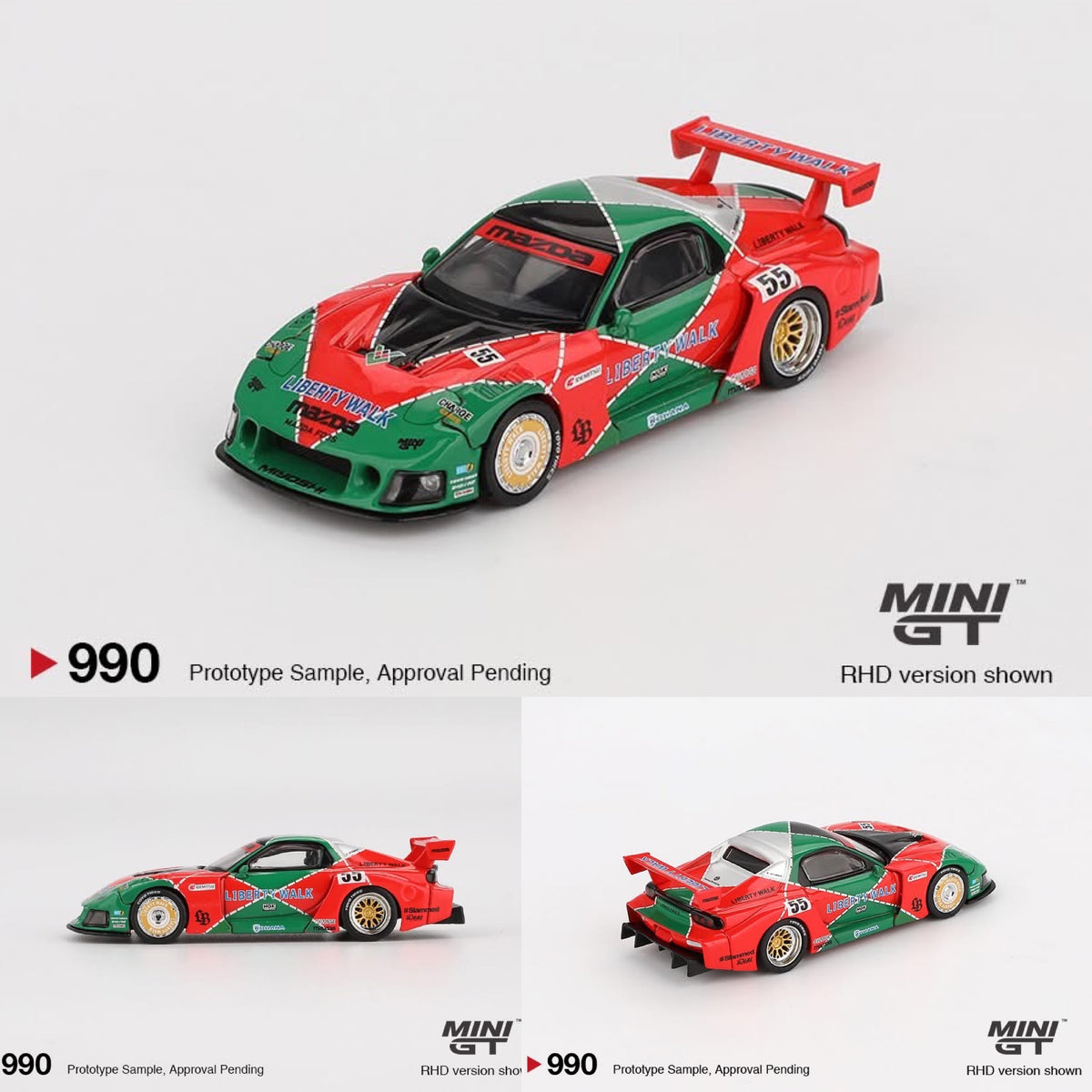 ☆未開封☆MINI GT LBWK Kenmeri＋GT-R KUMA＋RX-7 MINI GT 1/64 Nissan Skyline Kenmeri Liberty Walk LBWK KUMA