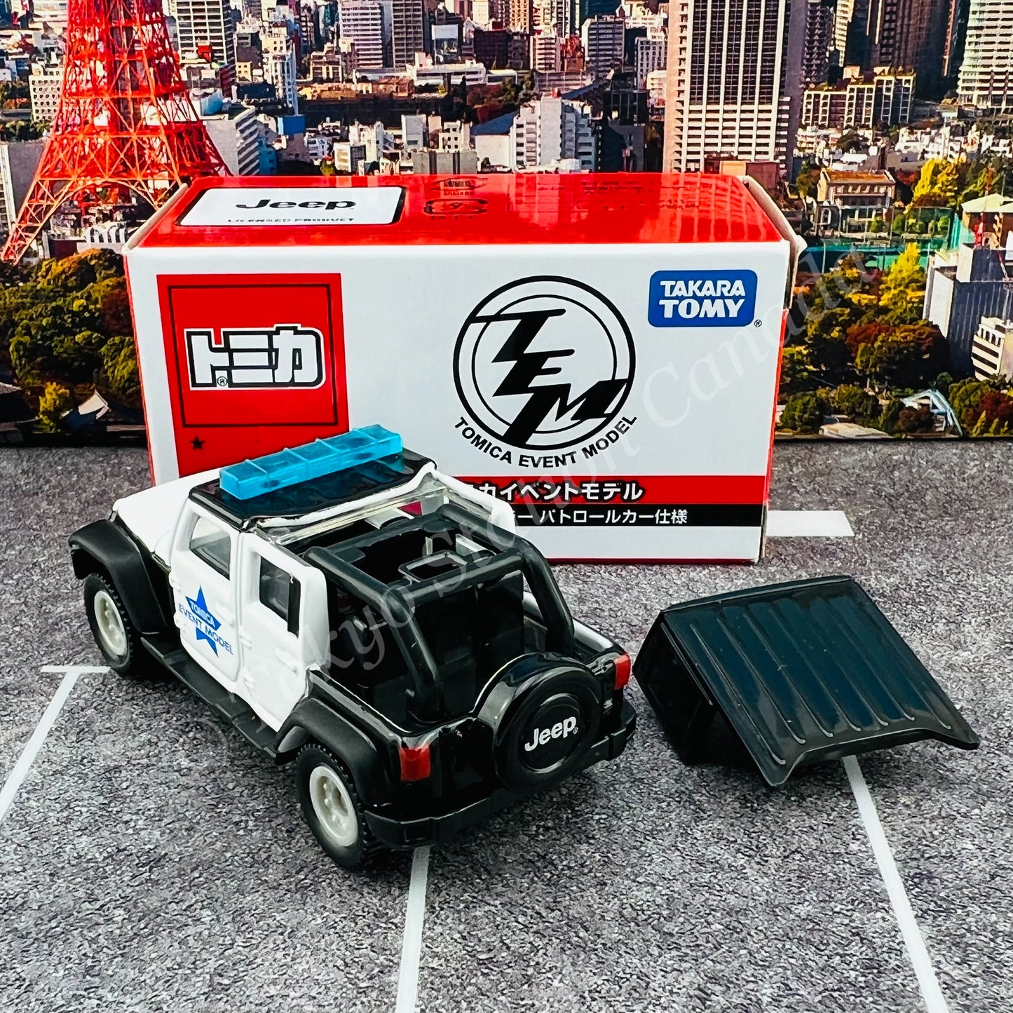 TOMICA EVENT MODEL NO.25 Jeep Wrangler Patrol Car Specification