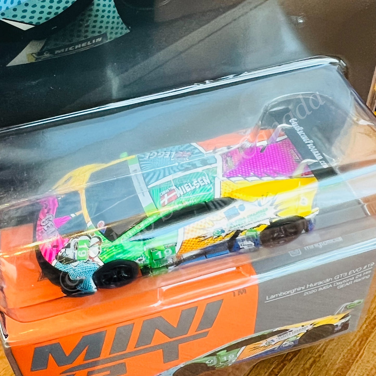 MINI GT 1/64 Lamborghini Huracan GT3 EVO #19 GEAR Racing 2020 IMSA Daytone 24 Hrs MGT00552-MJ