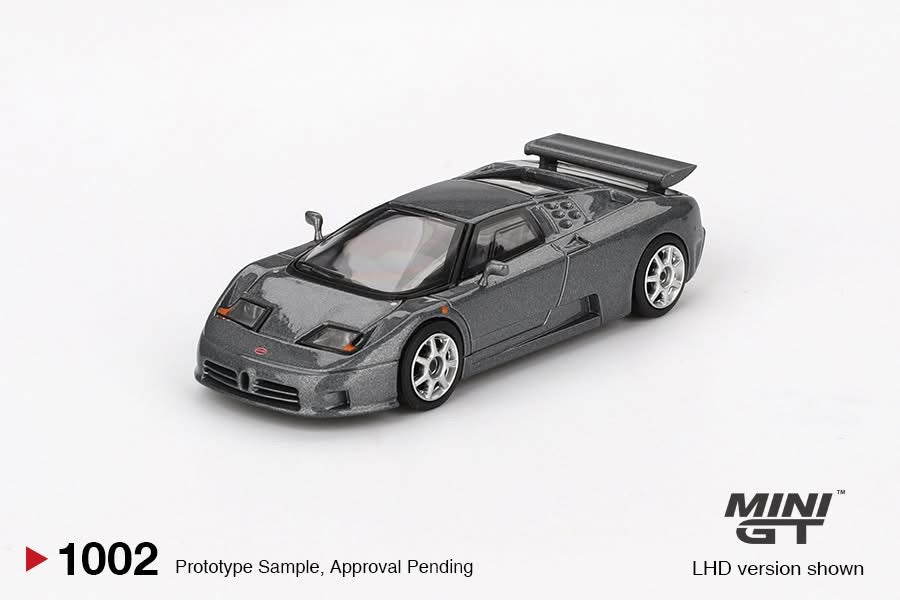 MINI GT 1/64 Bugatti EB110 Super Sport Grigio Scuro MGT01002-BL