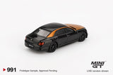 PREORDER MINI GT 1/64 Bentley Flying Spur Orange Flame / Onyx MGT00991-BL (Approx. Release Date : Q3 2025 subject to manufacturer's final decision)