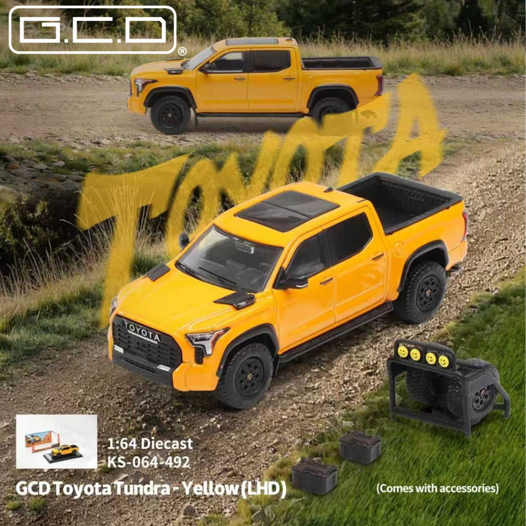 GCD 1:64 Toyota Tundra - Yellow (LHD) KS-064-492