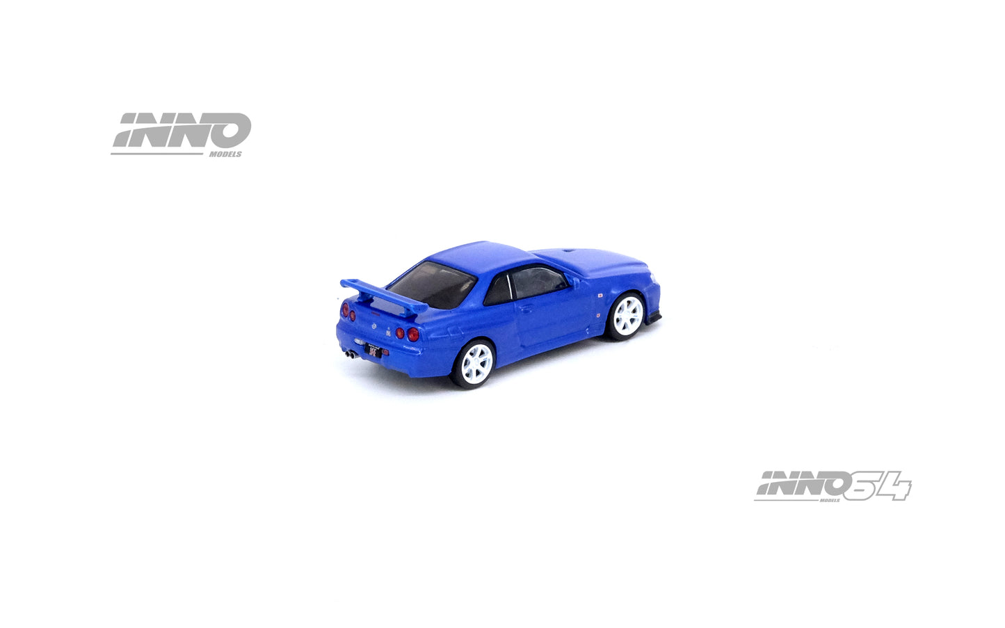 INNO64 1/64 NISSAN SKYLINE GT-R (R34) V-Spec II Nur Bayside Blue IN64-R34VS-BLU