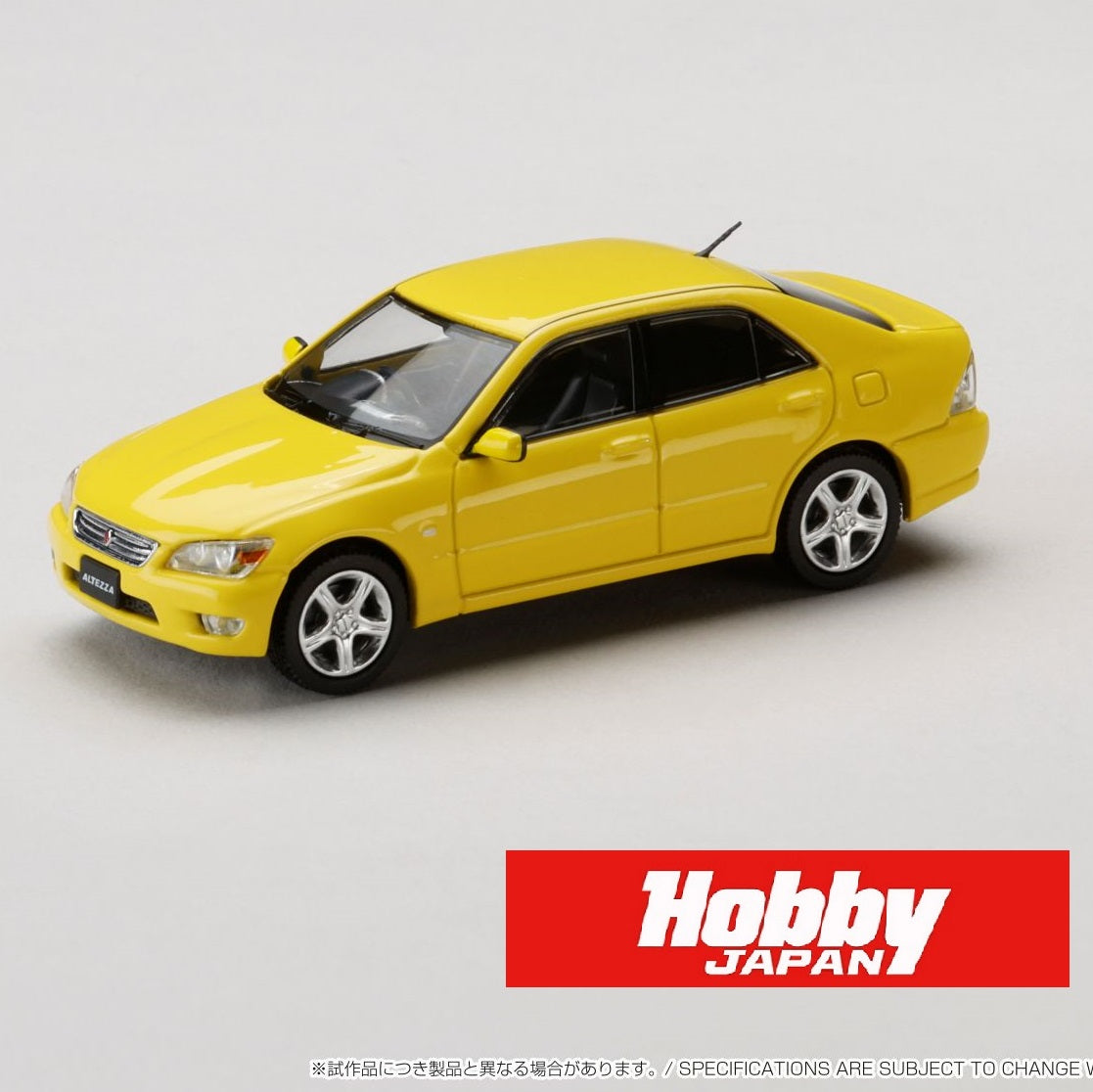 HOBBY JAPAN 1/64 Toyota ALTEZZA RS200 (E10) 1998 YELLOW HJ641080AY