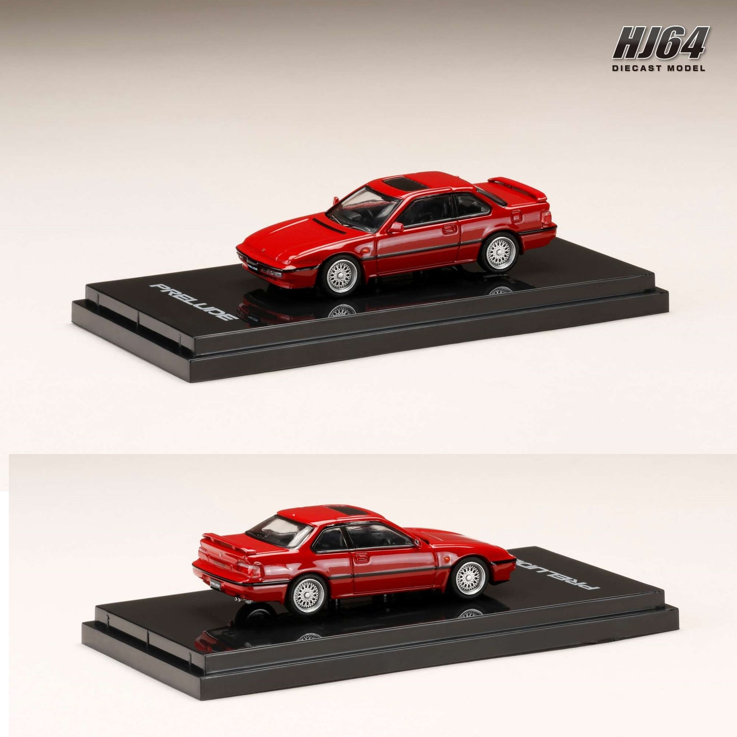 HOBBY JAPAN 1/64 Honda Prelude Si (BA5) 1989 Customized Version RED HJ642002CR