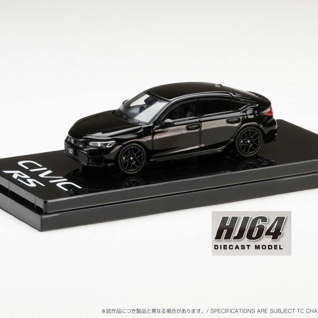 HOBBY JAPAN 1/64 Honda CIVIC RS BLACK PEARL HJ642046ABK