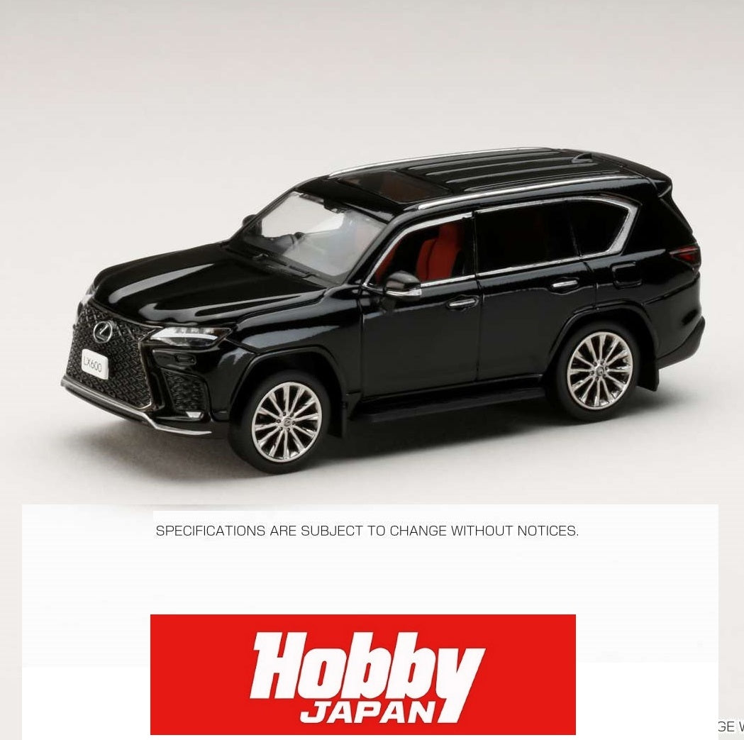 PREORDER HOBBY JAPAN 1/64 LEXUS LX600 F Sport Black