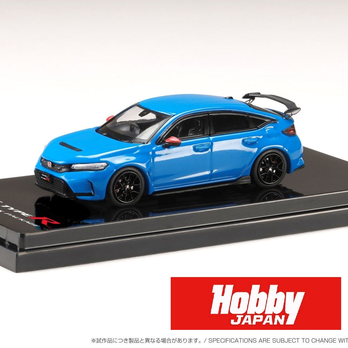 HOBBY JAPAN 1/64 Honda CIVIC TYPE R (FL5) RACING BLACK Package / Genuine Optional Parts BLUE HJ645063BL