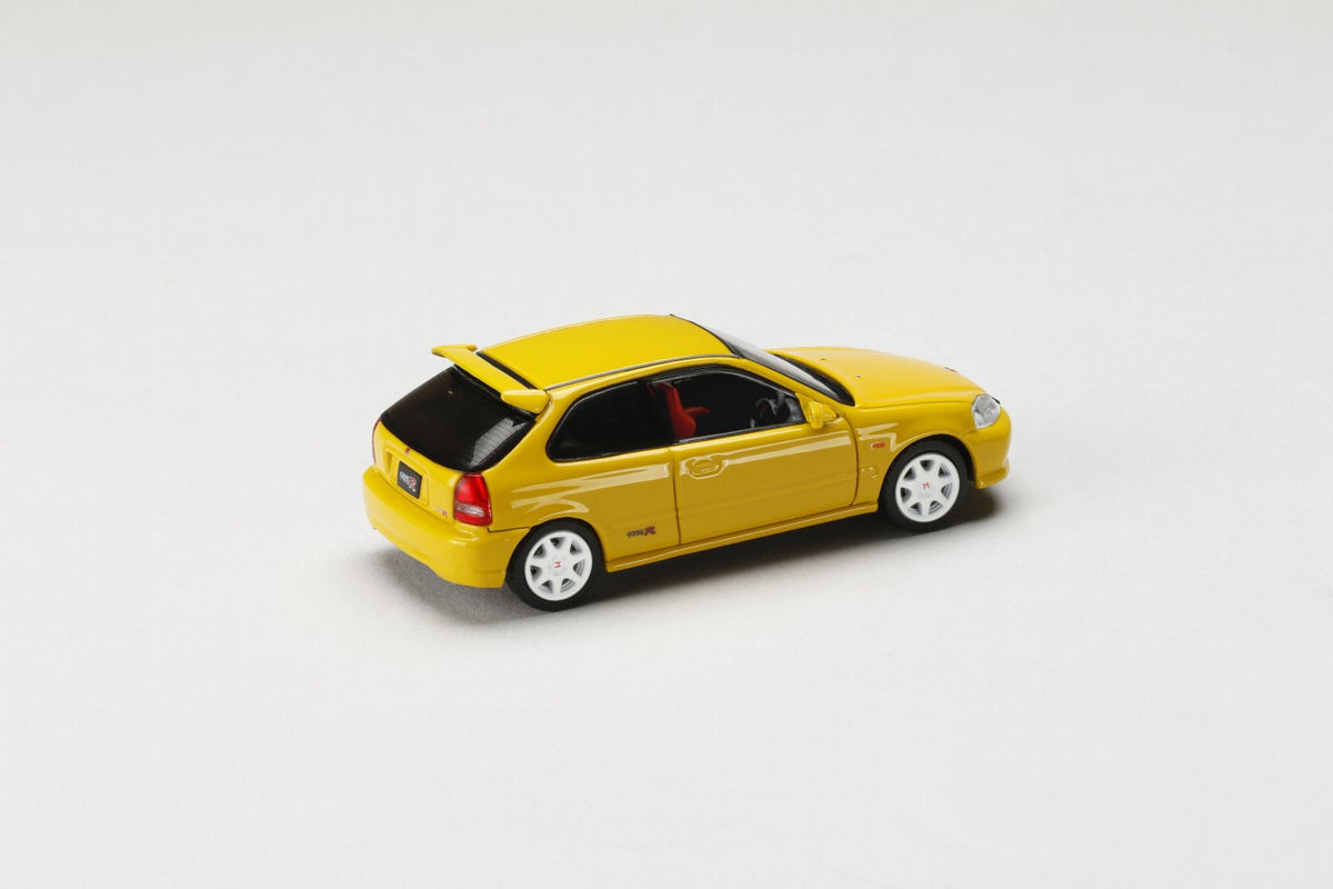 PREORDER JDM64 by HOBBY JAPAN 1/64 Honda CIVIC TYPE R (EK9) - Sunlight  Yellow HJDM001-2 (Approx. Release Date : Q3 2024 subjects to the  manufacturer's 