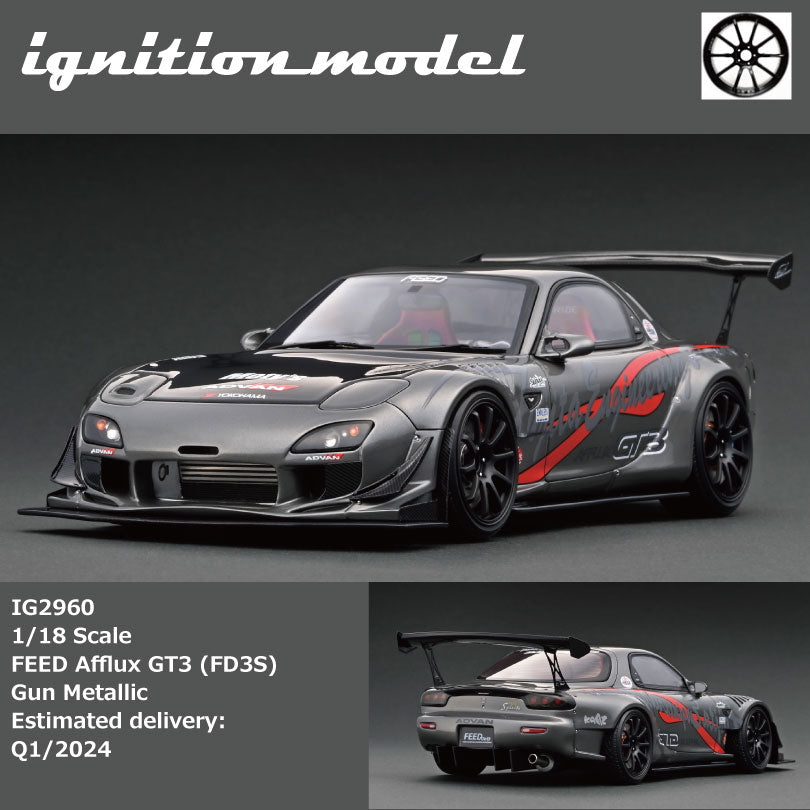 Ignition Model 1/18 FEED Afflux GT3 (FD3S Gun Metallic IG2960