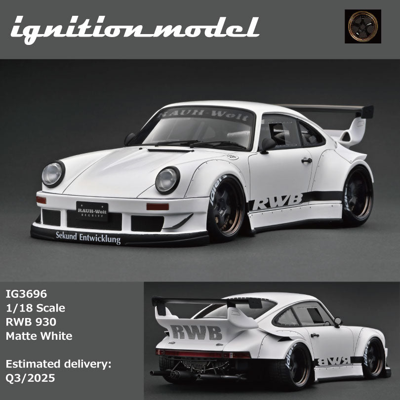 Ignition Model 1/18 RWB 930 Matte White IG3696 – Tokyo Station