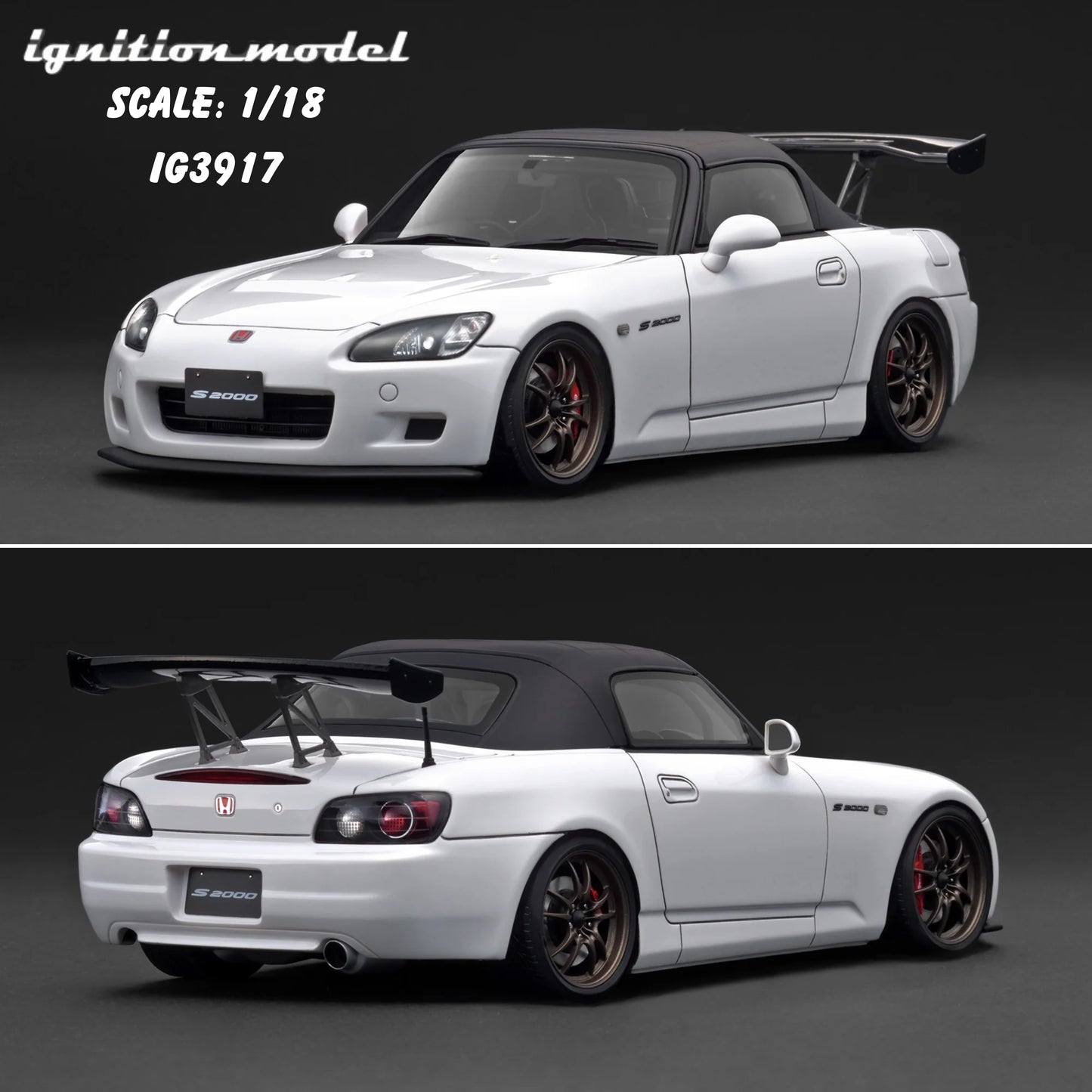Ignition Model Honda S2000 (AP1) White IG3917