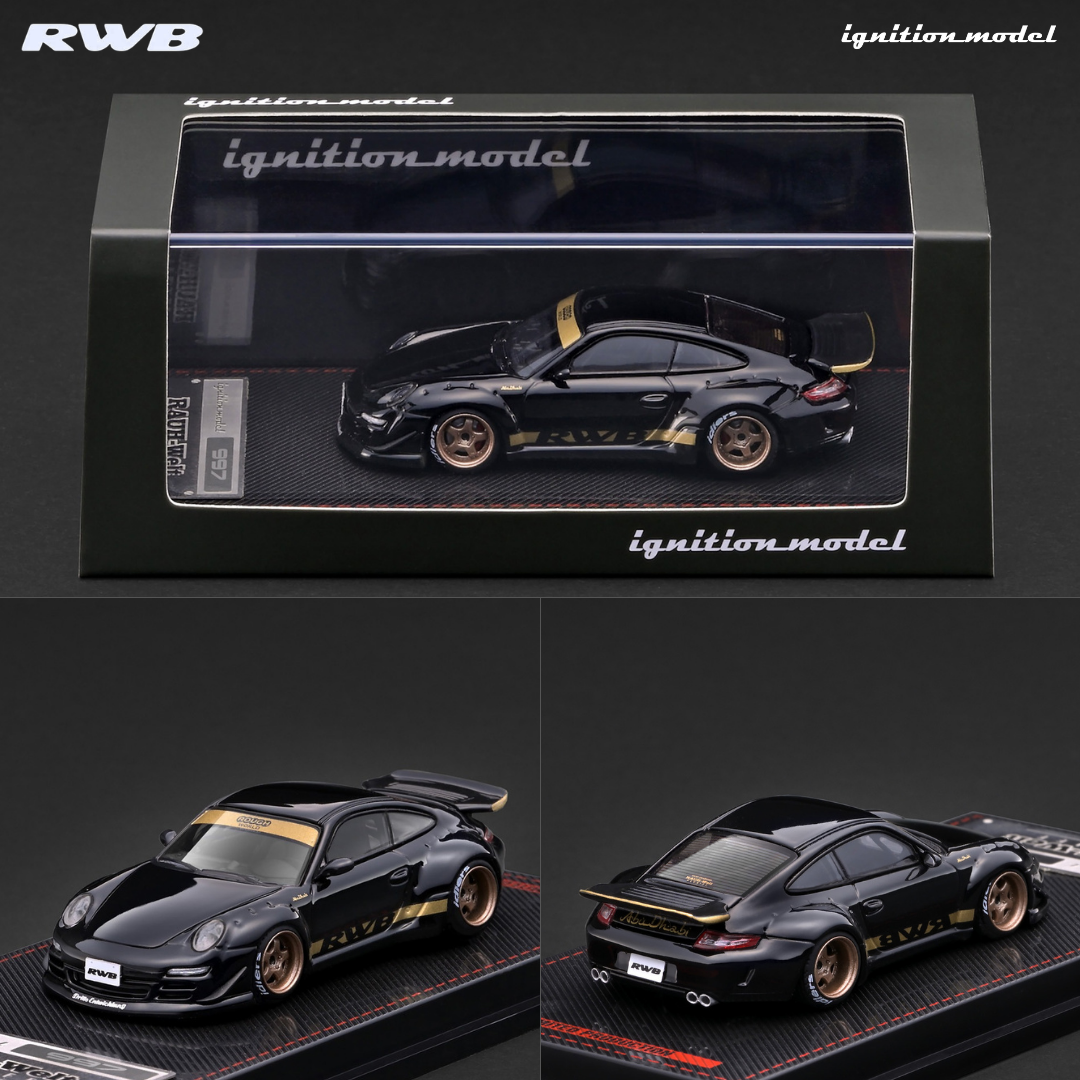 PREORDER Ignition Model 1/64 RWB 997 Black IG4104 (Approx. Release Date : Q2 2027 subject to manufacturer's final decision)