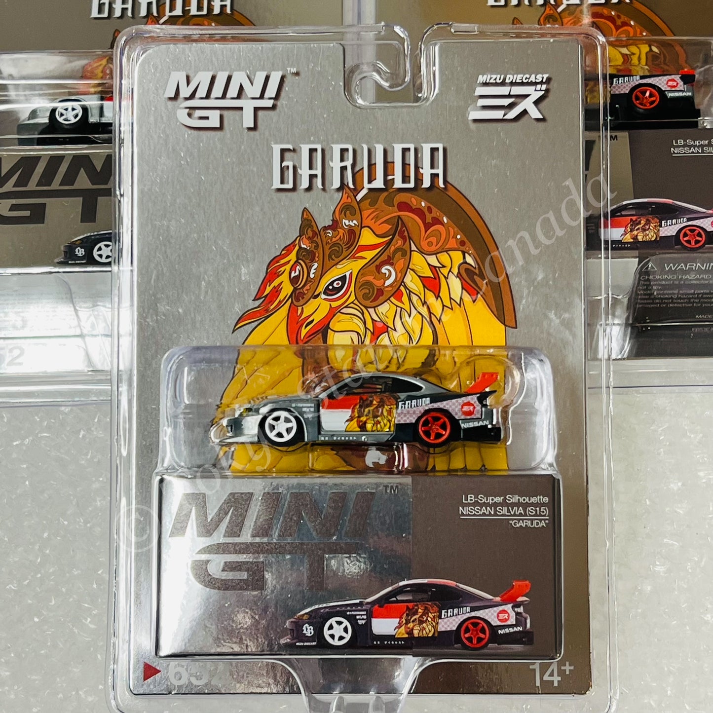 *CHASE CAR* MINI GT 1/64 Nissan LB-Super Silhouette S15 SILVIA “Garuda” MINI GT x MIZU Diecast MGT00652-R