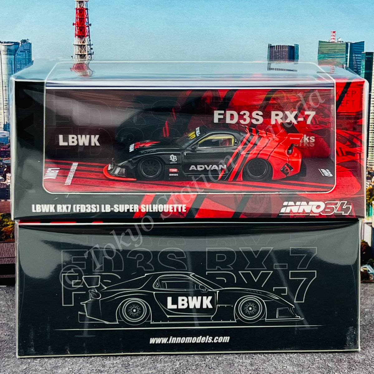 INNO64 1/64 LBWK MAZDA RX7 (FD3S) LB-SUPER SILHOUETTE 