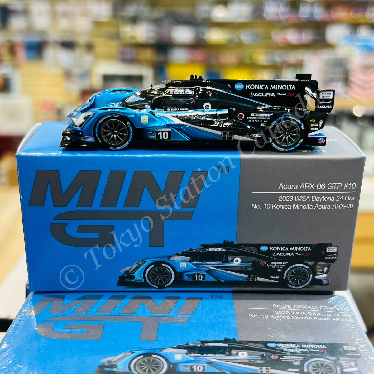 MINI GT 1/64 Acura ARX-06 GTP #10 Konica Minolta 2023 IMSA Daytona