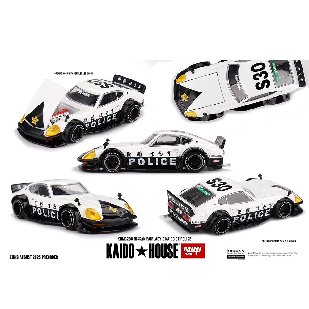 MINI GT x Kaido House 1/64 Nissan Fairlady Z Kaido GT Police KHMG208