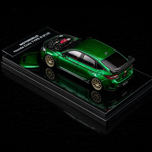 MOTORHELIX Honda Civic TYPE R (FL5) Metallic Green 2026 HEC Exclusive Edition M65342 Limited to 599 PCS **Limited to ONE per customer**