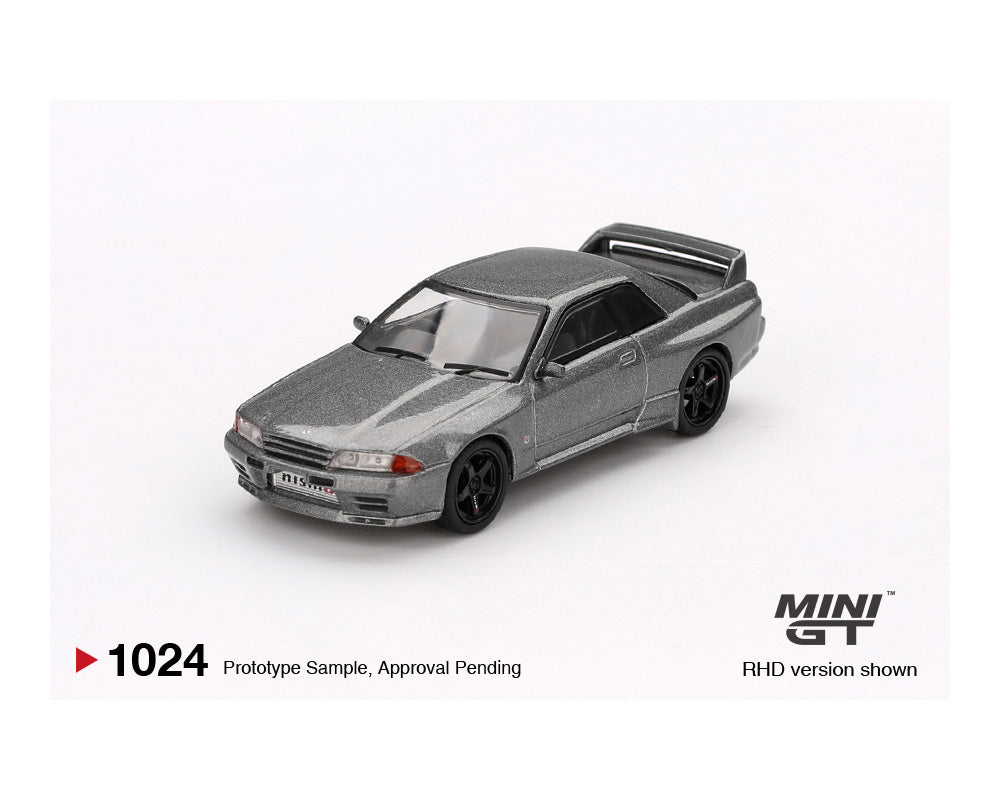 PREORDER MINI GT 1/64 Nissan Skyline GT-R (NISMO BNR32 CRS Version) – Dark Metal Gray MGT01024-BL (Approx. Release Date : Q3 2025 subject to manufacturer's final decision)