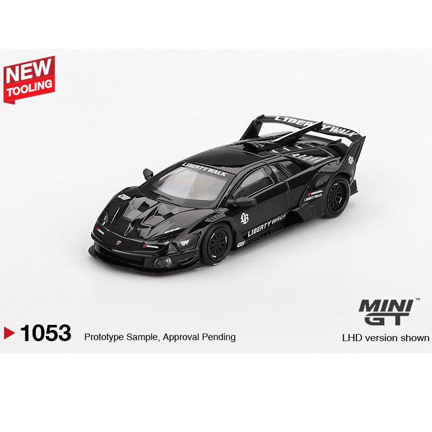 MINI GT 1/64 Lamborghini LB-Silhouette WORKS MURCIELAGO GT- Evo Black MGT01053-BL