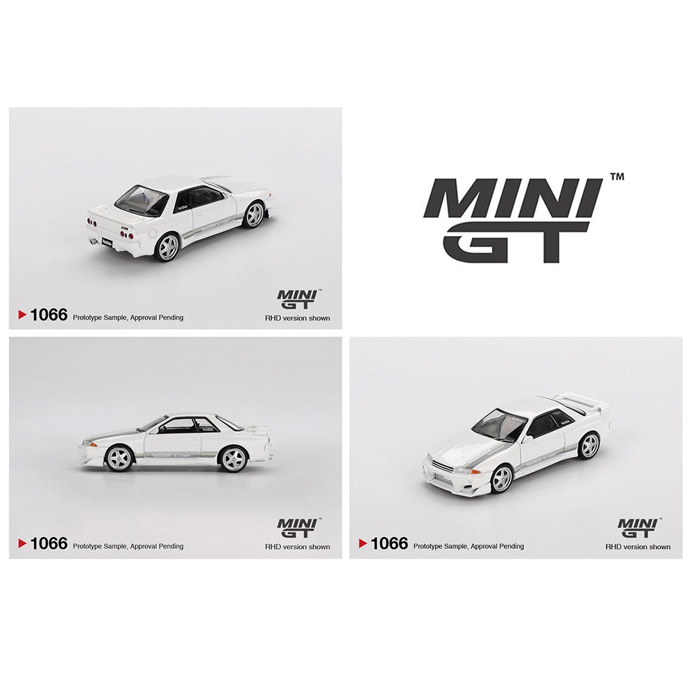 MINI GT 1/64 Nissan Skyline GT-R (R32) VeilSide Combat C-I White MGT01066-BL