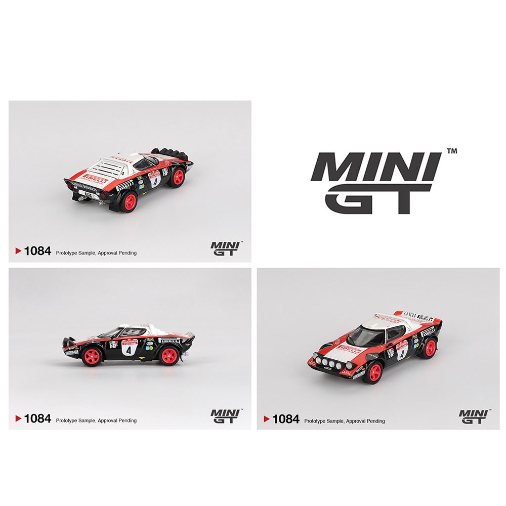 PREORDER MINI GT 1/64 Lancia Stratos HF #4 1978 Rally Sanremo Winner MGT01084-BL (Approx. Release Date : Q4 2025 subject to manufacturer's final decision)
