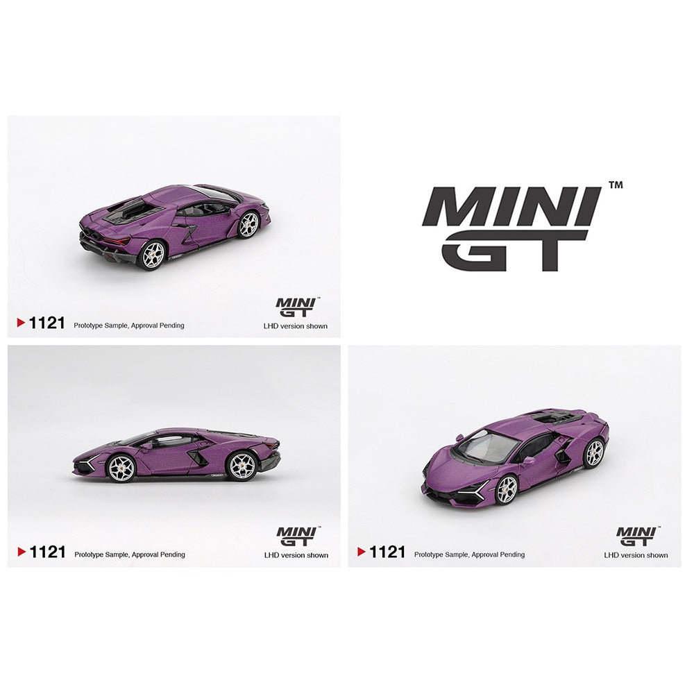 MINI GT 1/64 Lamborghini Revuelto Viola 30th – Matte Purple MGT01121-BL