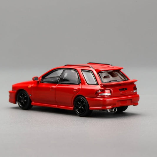 MOTORHELIX 1/64 SUBARU Impreza Wagon WRX STi Ver. VI Cherry Blossom Red M67106