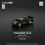 PREORDER POPRACE 1/64 PANDEM SILVIA S13 - BLACK PR640289 (Approx. Release Date: Q3 2025 and subject to the manufacturer's final decision)
