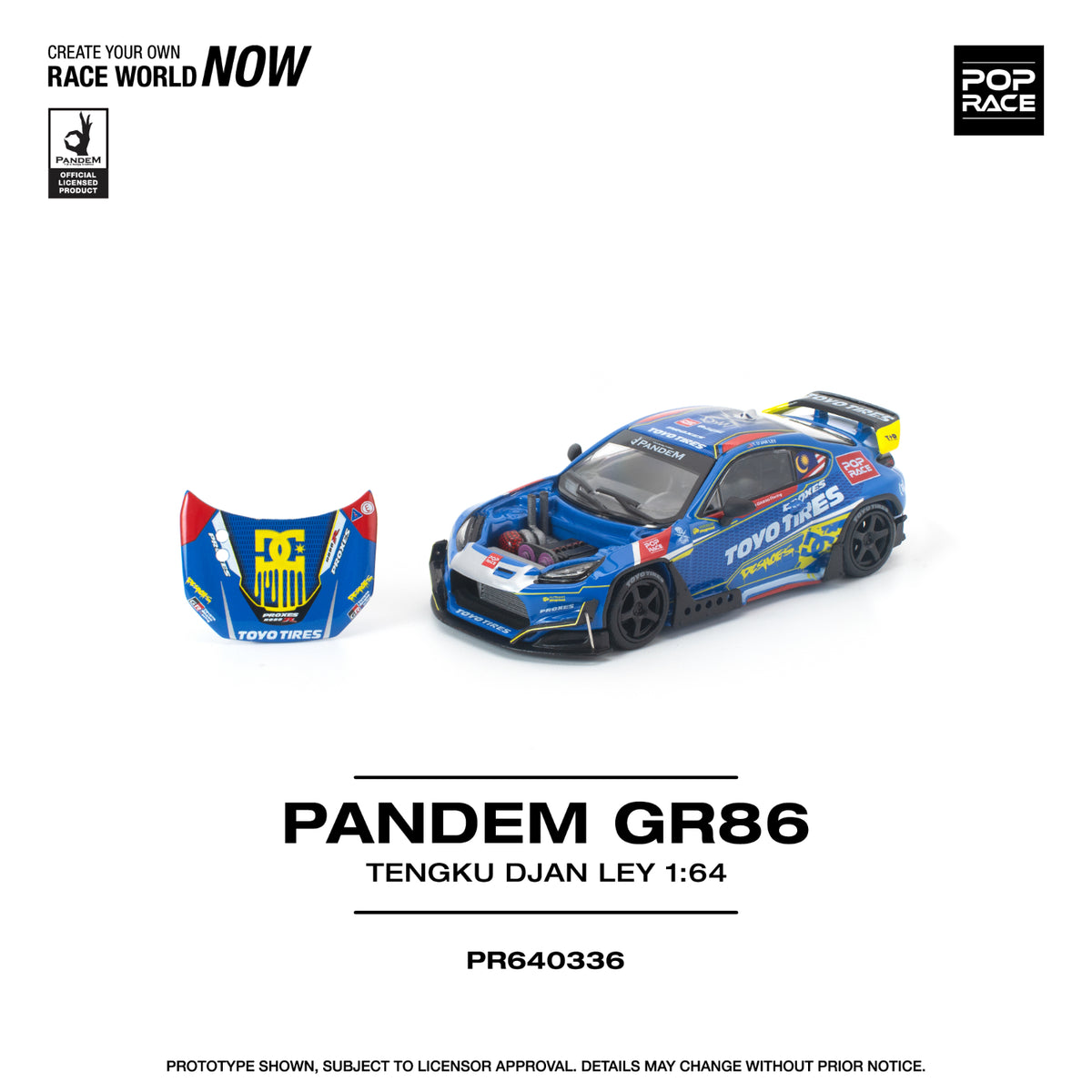 PREORDER POPRACE 1/64 PANDEM GR 86 TENGKU DJAN LEY PR640336