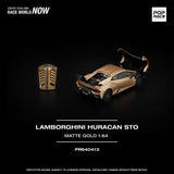 PREORDER POPRACE 1/64 LAMBORGHINI HURACAN STO MATTE GOLD PR640413 (Approx. Release Date: Q1 2026 and subject to the manufacturer's final decision)
