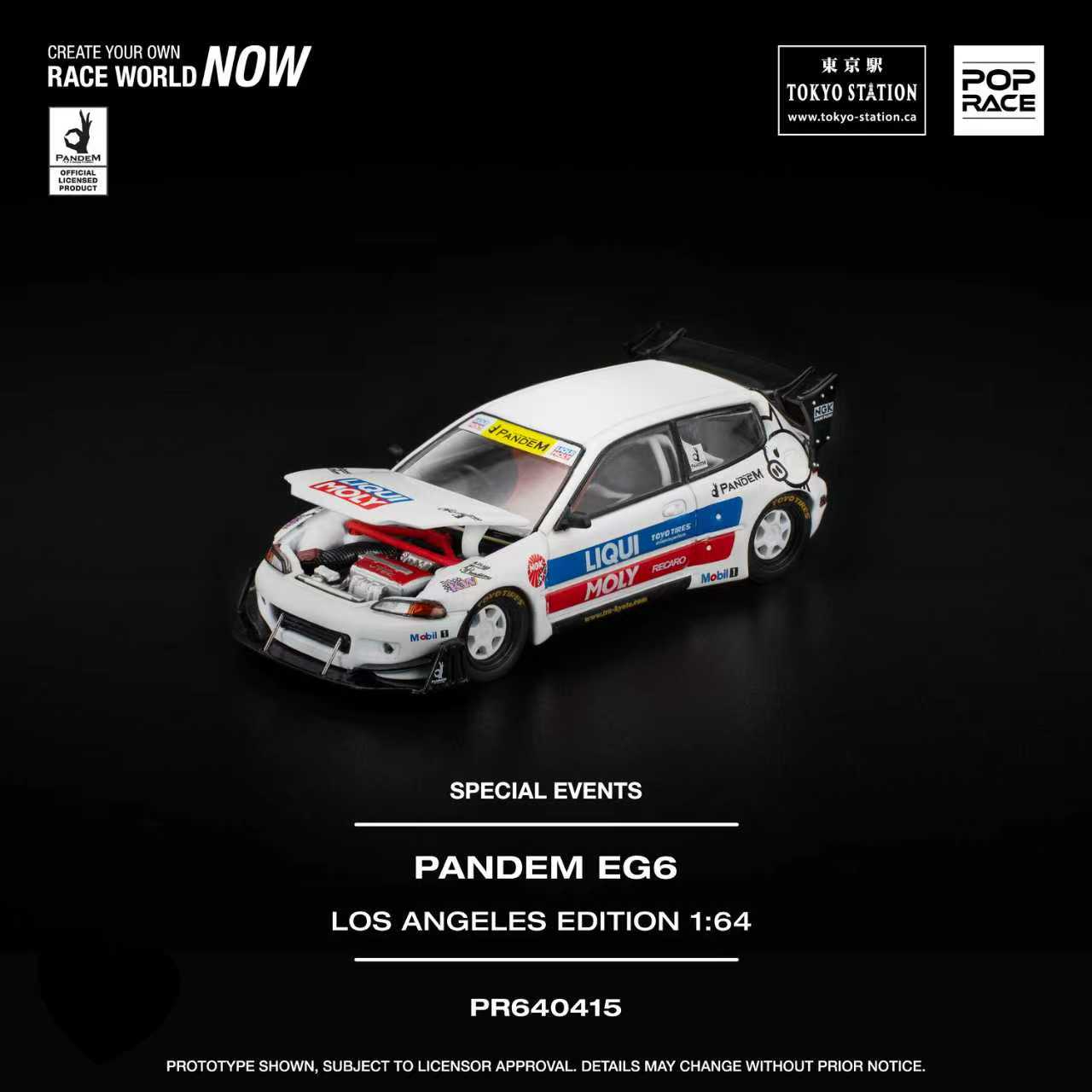 POPRACE 1/64 PANDEM EG6 LOS ANGELES EDITION PR640415