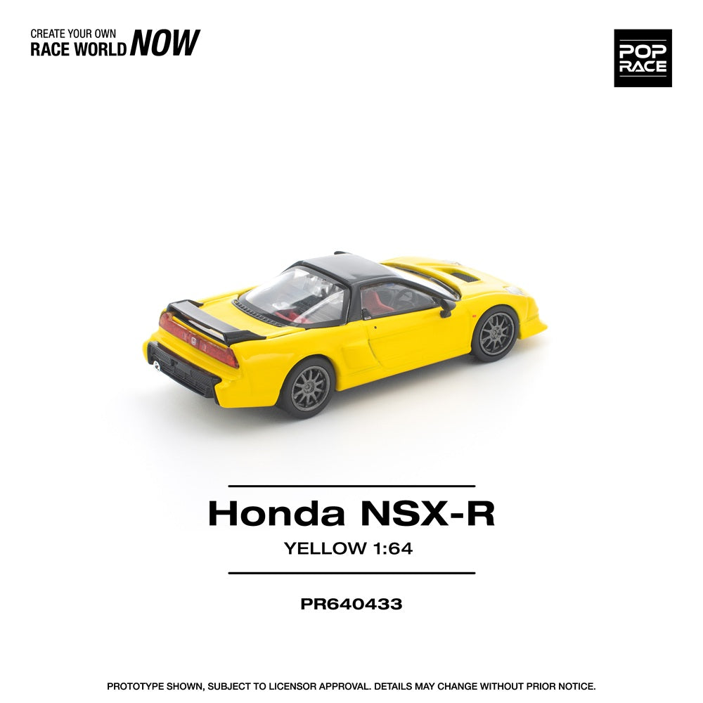 PREORDER POPRACE 1/64 HONDA NSX-R YELLOW PR640433 (Approx. Release