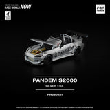 PREORDER POPRACE 1/64  PANDEM S2000 SILVER PR640451 (Approx. Release Date: Q1 2026 and subject to the manufacturer's final decision)