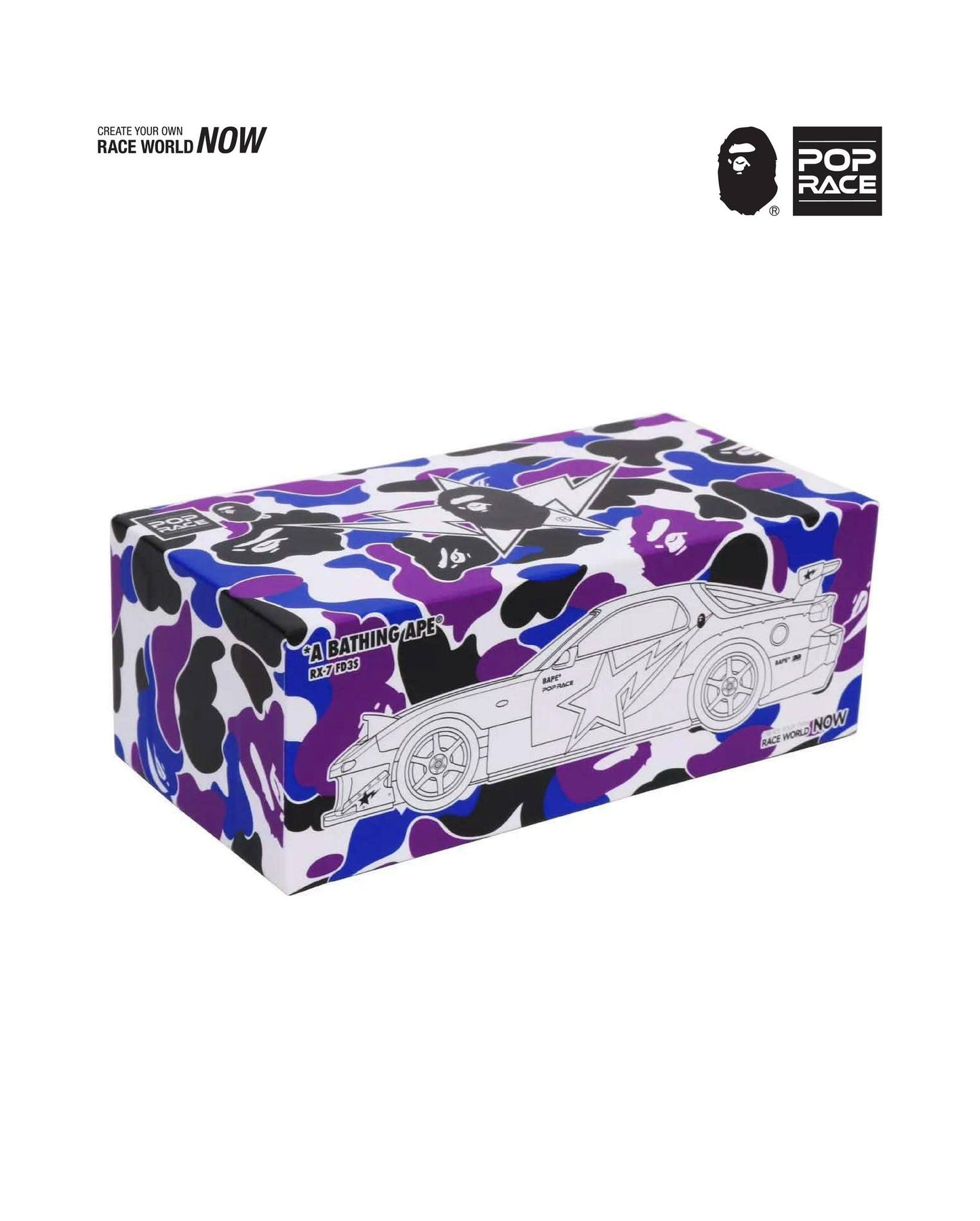 POPRACE 1/64 Mazda Rx-7 FD3S Re-Amemiya BAPE STORE Hong Kong 20th Anniversary Special Edition PR640493