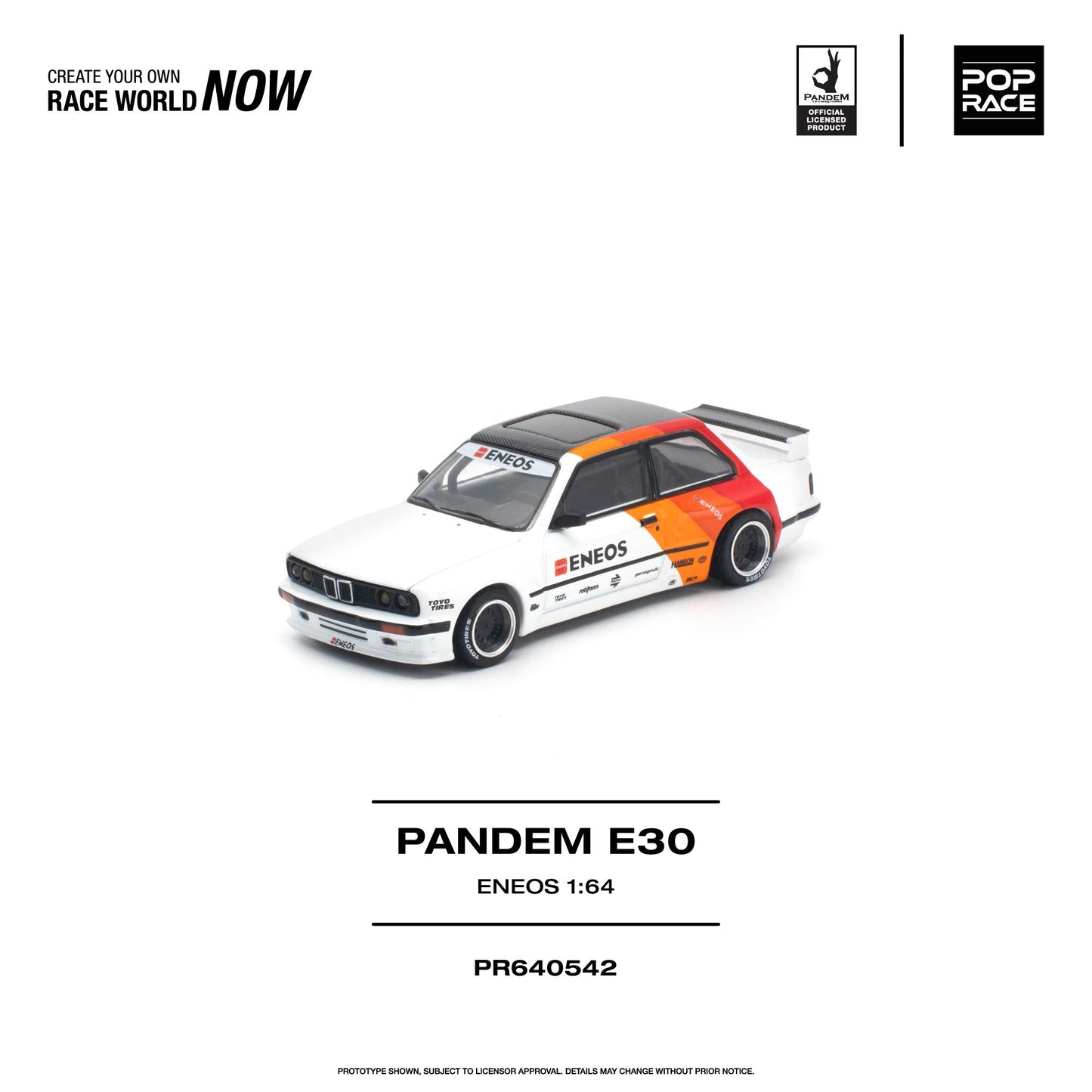 PREORDER POPRACE 1/64 PANDEM E30 ENEOS PR640542 (Approx. Release Date: Q1 2027 and subject to the manufacturer's final decision)