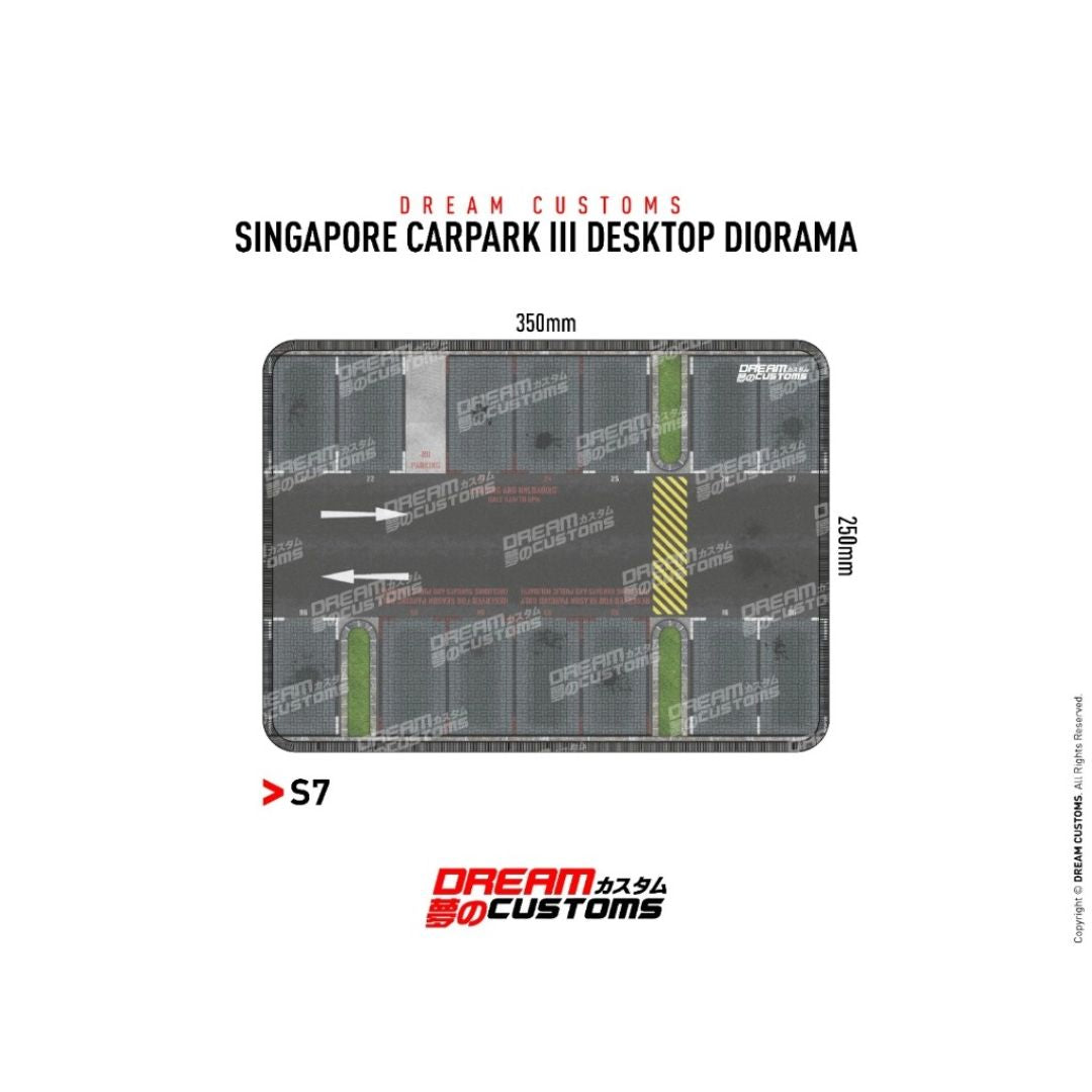 Dream Customs 1:64 Singapore Car Park III Desktop Diorama Mat S7 (350x250mm)