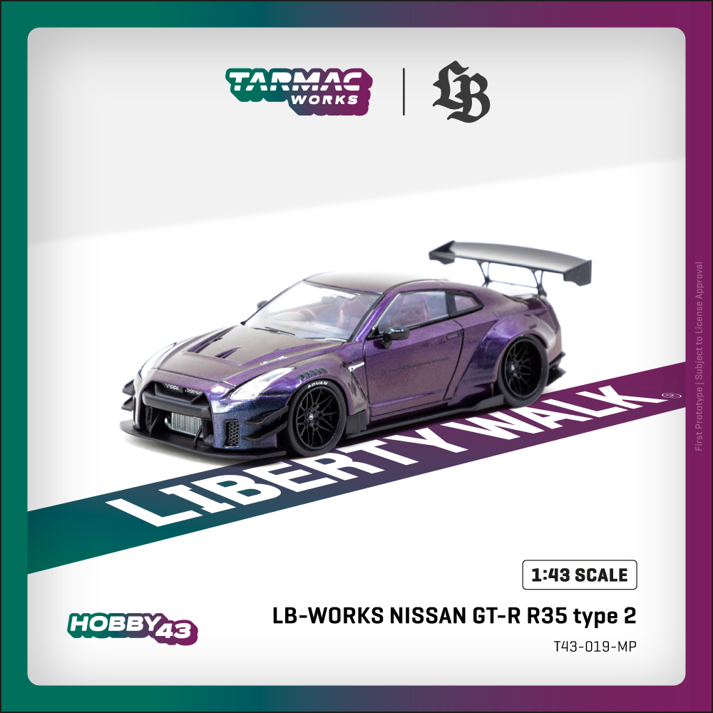 PREORDER TARMAC WORKS HOBBY43 1/43 LB-WORKS NISSAN GT-R R35