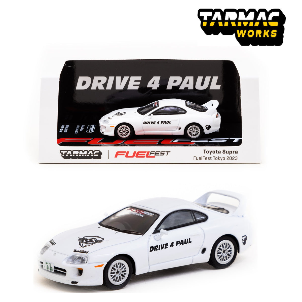 TARMAC WORKS HOBBY64 1/64 Toyota Supra FuelFest Tokyo 2023 Special Edition  T64-011-FF23