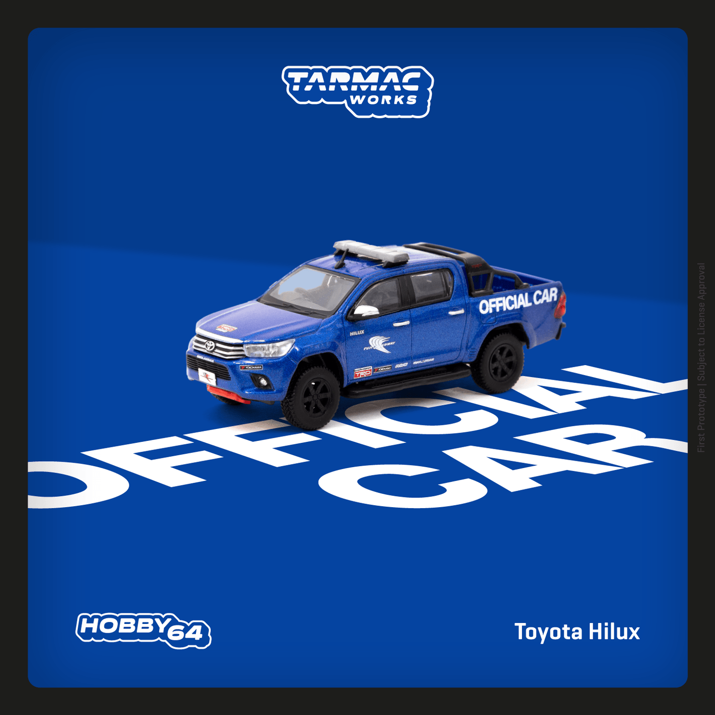 Tarmac Works HOBBY64 1/64 Toyota Hilux Fuji Speedway official car T64-041-FUJI