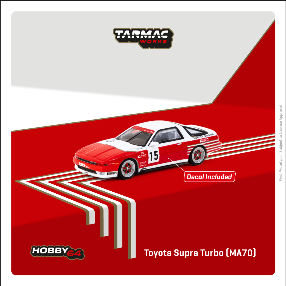 Tarmac Works HOBBY64 1/64 Toyota Supra Turbo (MA70) ETCC 1987 M. Micangeli / E. Calderari T64-064-87ETC15