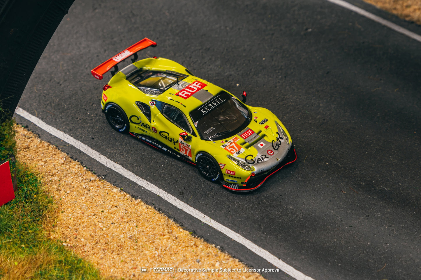 TARMAC WORKS HOBBY64 1/64 Ferrari 488 GTE 24h of Le Mans 2023 S. Huffaker / T. Kimura / D. Serra T64-071-23LM57