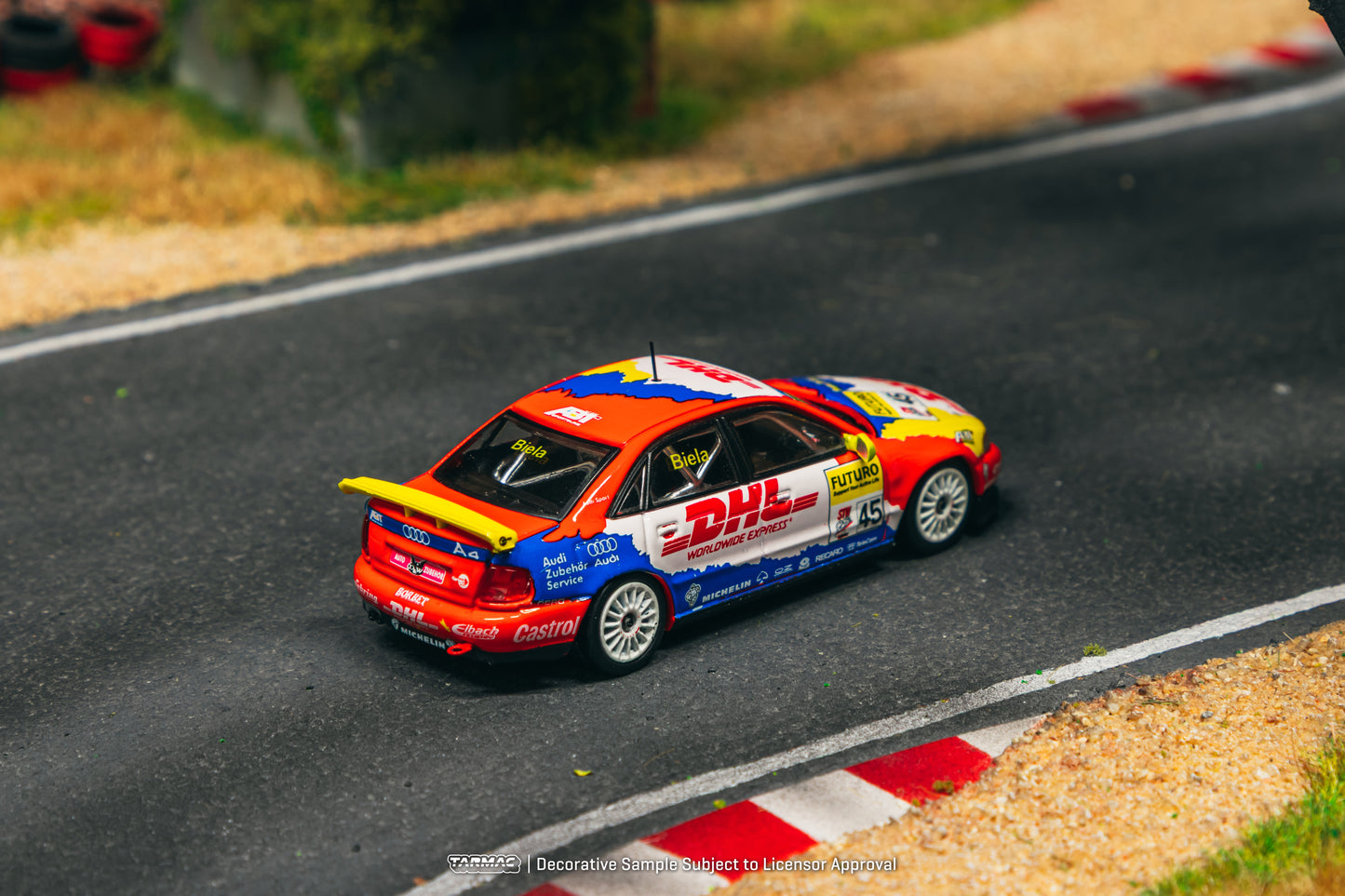 PREORDER TARMAC WORKS HOBBY64 1/64 Audi A4 Quattro Super Tourenwagen Cup 1998 Frank Biela T64-077-98STW45 (Approx. Release Date : FEB 2026 subject to manufacturer's final decision)