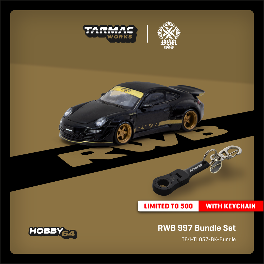PREORDER TARMAC WORKS HOBBY64 1/64 OSK Tools x RWB x Tarmac Works Bundle Set (Limited to 500 sets) T64-TL057-BK-Bundle (Approx. Release Date : Oct 2025 subject to manufacturer's final decision)
