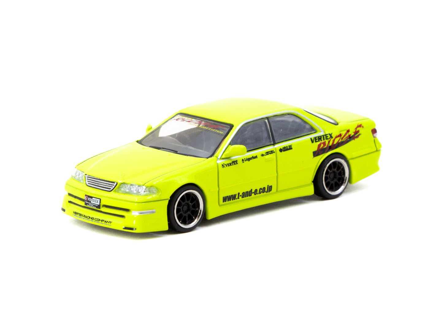 TARMAC WORKS GLOBAL64 1/64 VERTEX Toyota Mark II JZX100 Light Green *Tokyo Auto Salon 2025 Special Edition * T64G-024-LG
