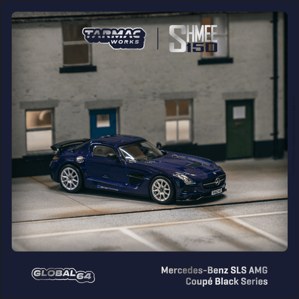 PREORDER Tarmac Works GLOBAL64 1/64 Mercedes-Benz SLS AMG Coupé Black  Series SHMEE150 T64G-027-SHMEE (Approx. Release Date : APRIL 2024 subject  to 